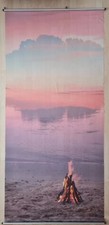 3 Werbebanner gebraucht, Sommer BEACH Stoffbanner, 100×200 cm, Fahnenstoff