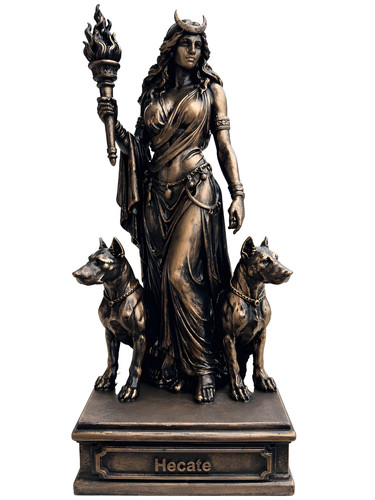 Hekate statue 24cm - 24cm, bronze