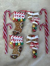 Konvolut Weihnachtsbaumschmuck Gingerbread Figuren, Original aus USA