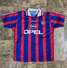 SCHOLL 7 - FC Bayern München Trikot von Adidas mit OPEL Werbung - 1995 1996 1997