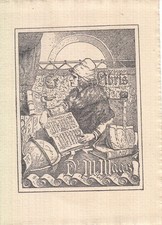 Exlibris Bookplate Klischee