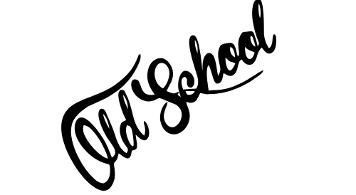 Old school auto aufkleber - old,