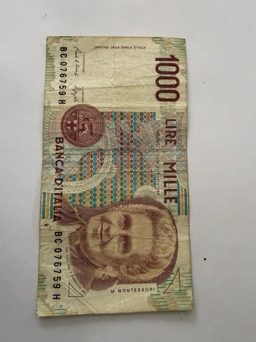Italienischer 1000 lire - italienischer, 1000-lire-schein
