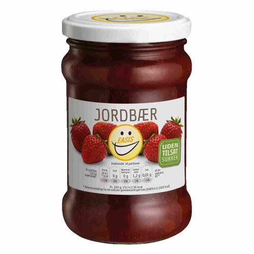 Easis erdbeermarmelade 285g - erdbeermarmelade,