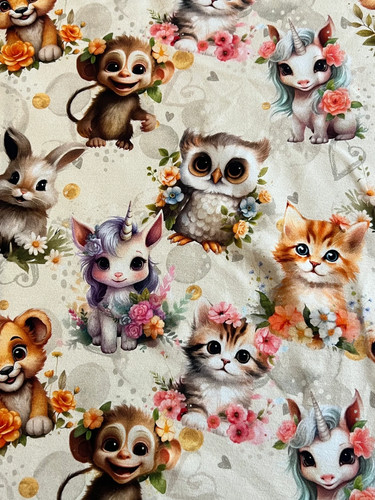 Jersey stoff tiere eule - cm,