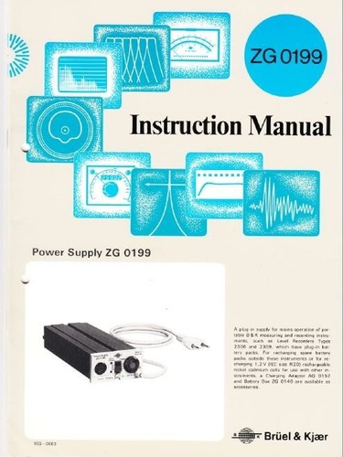 Bruel kjaer instructions - &,