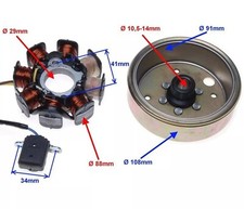 Lichtmaschine Zündung Polrad  139QMA/B GY6 50cc Roller Alpha Nova Easy Cruiser