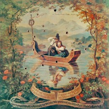 Fischen nach dem Glück Liebespaar Boot See Schützenscheibe 30cm 011