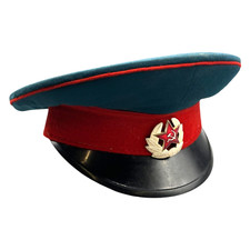 Soviet Union USSR Parade Uniform Mütze Schirmmütze Parade Gr56 Grün Rot Russland