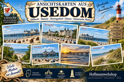 Usedom alte ansichtskarten - usedom,
