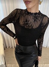 Spitzen Bluse Shirt Festlich