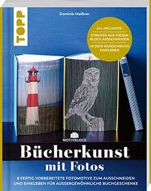 Motivblock bücherkunst mit - motivblock,