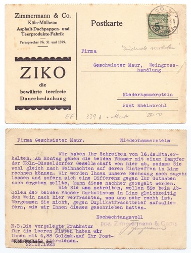 136521 postkarte zimmermann - 136521,