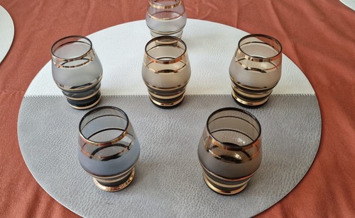 Vintage glasbecher set - vintage,