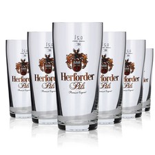 6x Herforder Bierglas Gläser