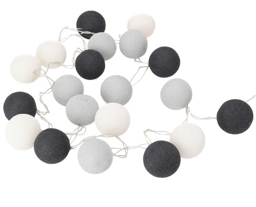 Stoff ball lichterkette - stoff, lichterkette,