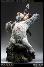 CONAN THE BARBARIAN FURY OF THE BEAST PREMIUM FORMAT FIGUR STATUE SIDESHOW