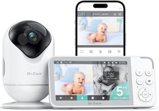 Dr.Care VistaView Smart WiFi Baby Monitor – 5″ 2K Kamera, Cry/Motion Alerts