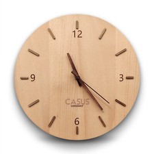 Wanduhr Holz Lautlos 35x35cm