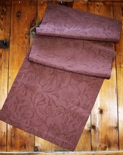 Pichler Tischläufer "Cordoba" bügelfrei Blumen Ranken Braun 50 cm x 150 cm