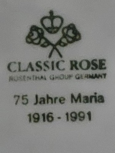 Rosenthal maria menüteller - rosenthal,