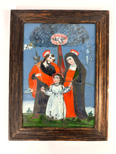 Antike Hinterglasmalerei Sandl