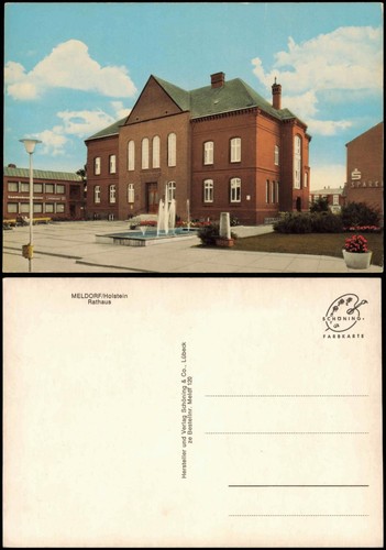 Ansichtskarte meldorf rathaus - meldorf,