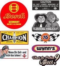 8x KULT Oldtimer Aufkleber