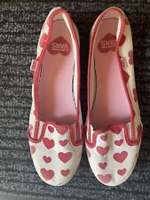 Vans Damen Ballerina, Slipper, Halbschuhe, Herzen, rot/ weiss, Grösse 40 - RAR !