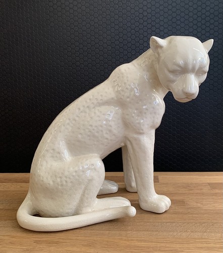 Keramik leopard skulptur - keramik,