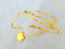 Damen Herz Medaillon Silber 925  Gold vergoldet, Kette 54 cm, ev. ein Geschenk