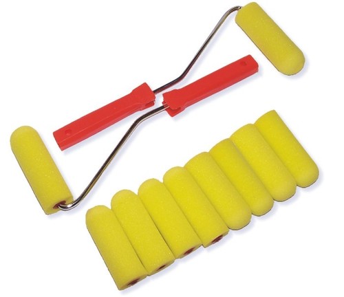 Tlg farbrollenset 100mm - 12-tlg.,