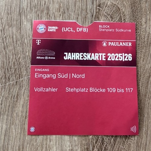 Ticket dauerkarte bayern - ticket,