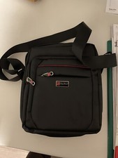 Bag Street Herrentasche Flugbegleiter Schultertasche Umhängetasche Schwarz Neu