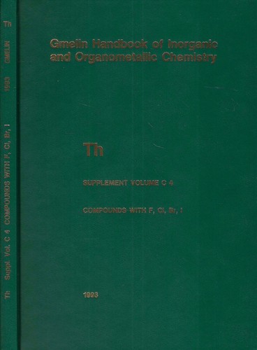 Thorium supplement volume - thorium,