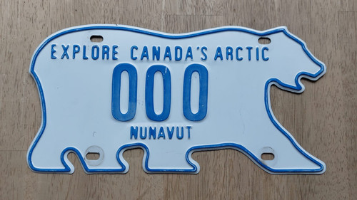 Nummernschild kanada nunavut - kanada,