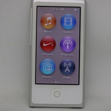 Apple iPod nano 7. Generation Silber (16GB) Bluetooth / MP3 Player / vom Händler