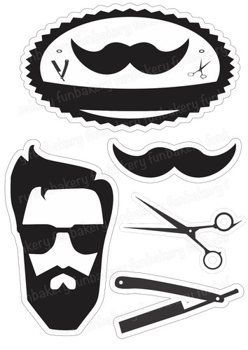 Friseur barbier tortenbild - barbier,
