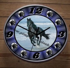 Wanduhr pferd hengst - -,