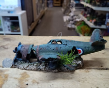 Abgestürztes Kampfflugzeug Wrack Ruine Aquarium Deko Aquarium Deko mit Pflanze