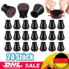 24x Fußkappen mit Filz