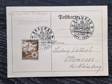 Postkarte mit Sonderstempel Braunau Österreich Deutsches Reich 1939