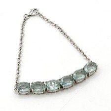 Grünes Quarz Tennis Armband