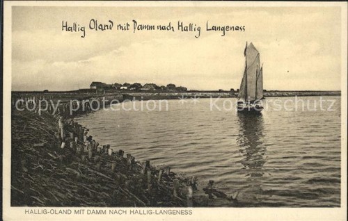 Hallig oland damm - hallig,