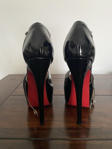 Schwarze plateau pumps mit - plateau,