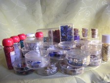 Konvolut Glitzer, Glitter, Bastelzubehör, Glimmer, Strasssteine, Pailletten