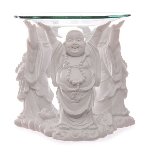 Weißer lachender buddha - weißer,