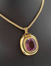 PRACHTVOLLER MASSIVER Amethyst - ANHÄNGER AUS  585/-GELBGOLD