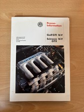 Pressemappe VW Golf GTI 16 V /