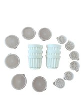 TUPPERWARE: 6 Puddingförmchen Je 2 Deckel Tupper - auch Große Form Vorhanden